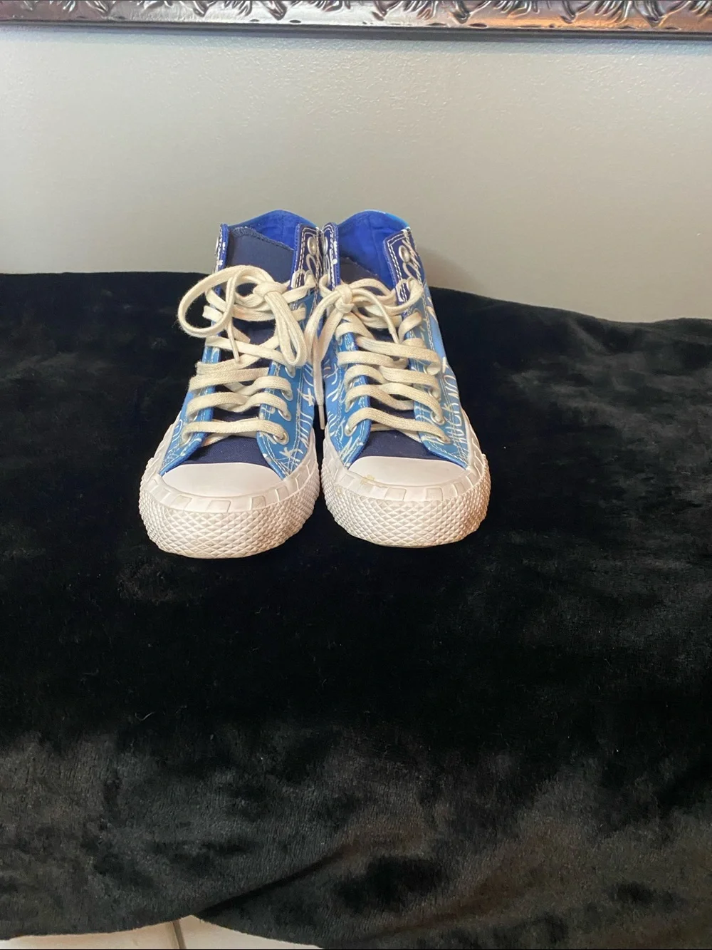 Converse Blue Gradient 'Not A Chuck' High-Top Sneakers Size 7.Kids